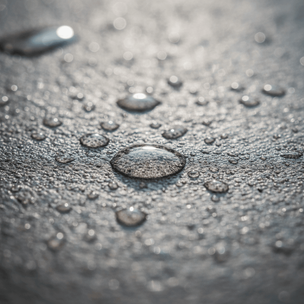 Blasting oil stains off a concrete surface